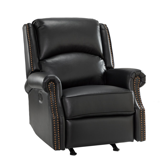 Red Barrel Studio® Westhought 32.67'' Wide Genuine Leather Manual